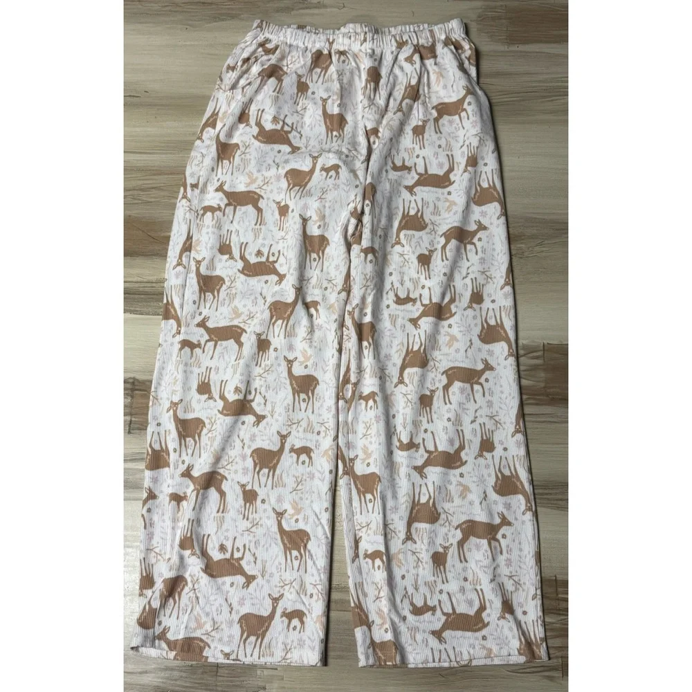 LC Lauren Conrad Long Sleeve Henley Pajama Top & Pajama Pants Sleep Set Size L